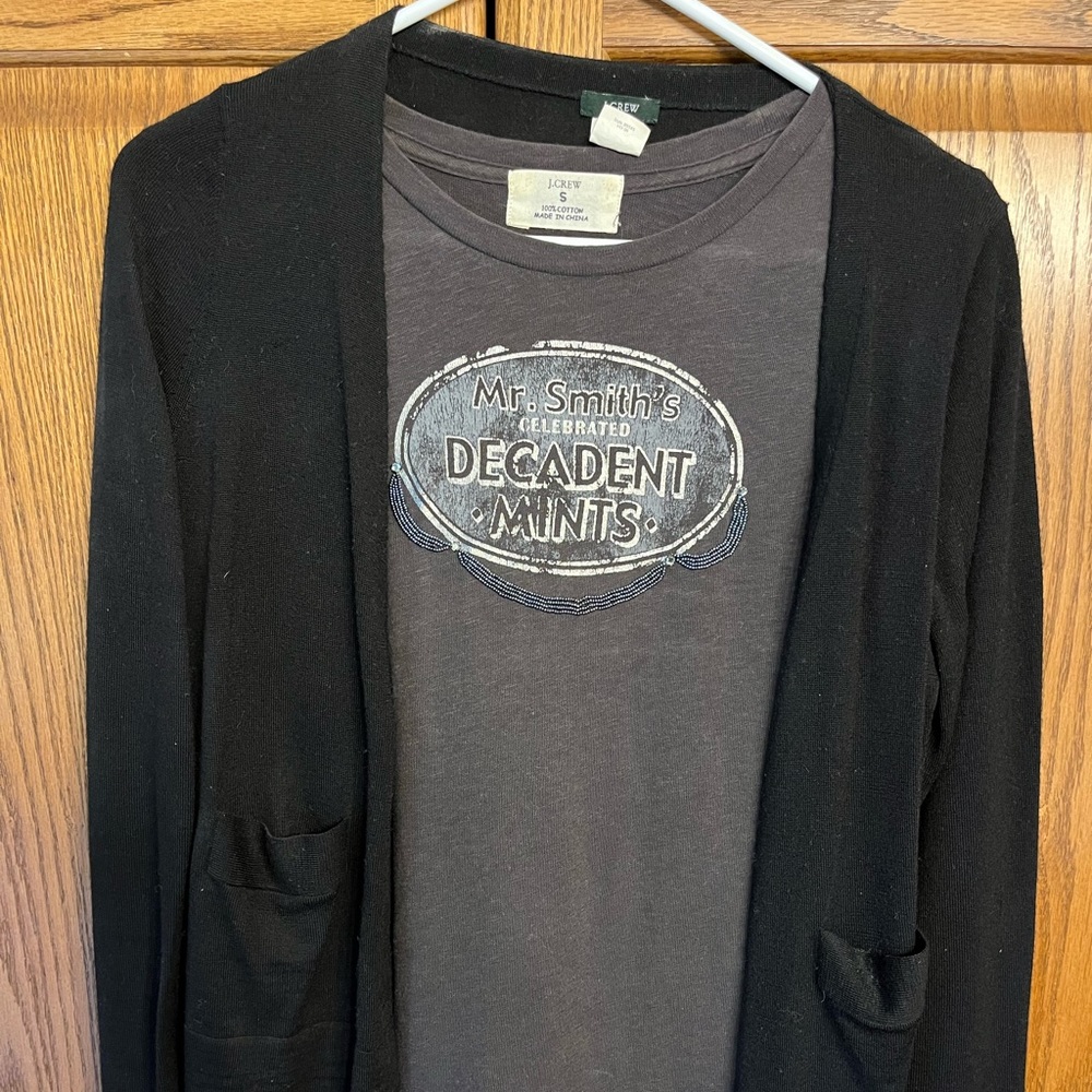 JCrew cardigan with t shirt set. Excellent condition. - Picture 1 of 4
